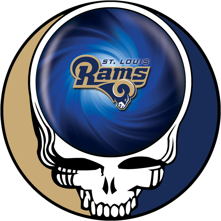 St. Louis Rams skull logo DIY iron on transfer (heat transfer)